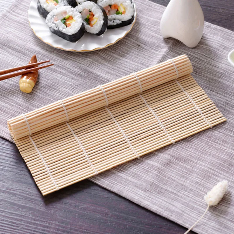 Sushi Making Kit - Exquisite Bamboo Sushi Mat with White