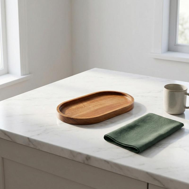 1pc Tableware Solid Wood Round - Japanese Snacks review and price