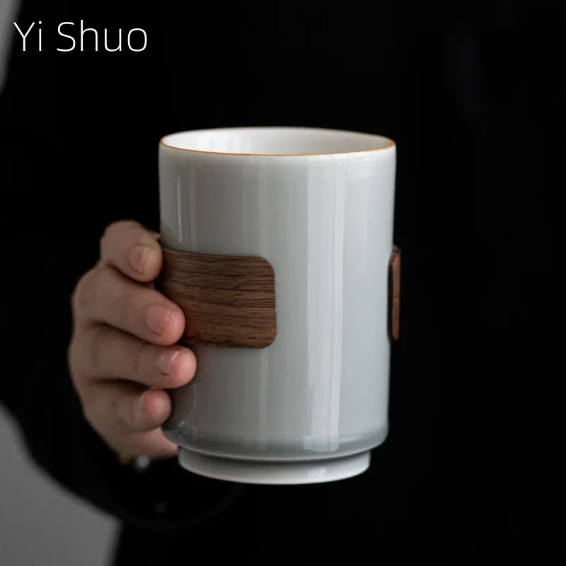 Bamboo Wooden Buckle Waist Cup - Japanese Pottery review and price
