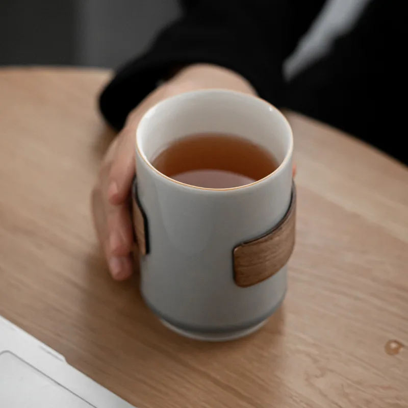 Bamboo Wooden Buckle Waist Cup - Japanese Pottery review and price
