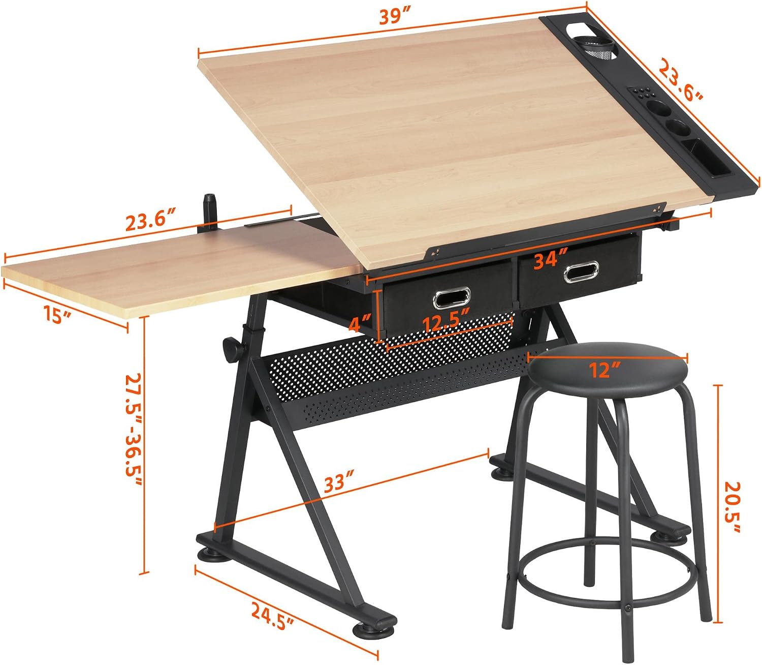 Adjustable Drafting Table Art  - Matcha review and price
