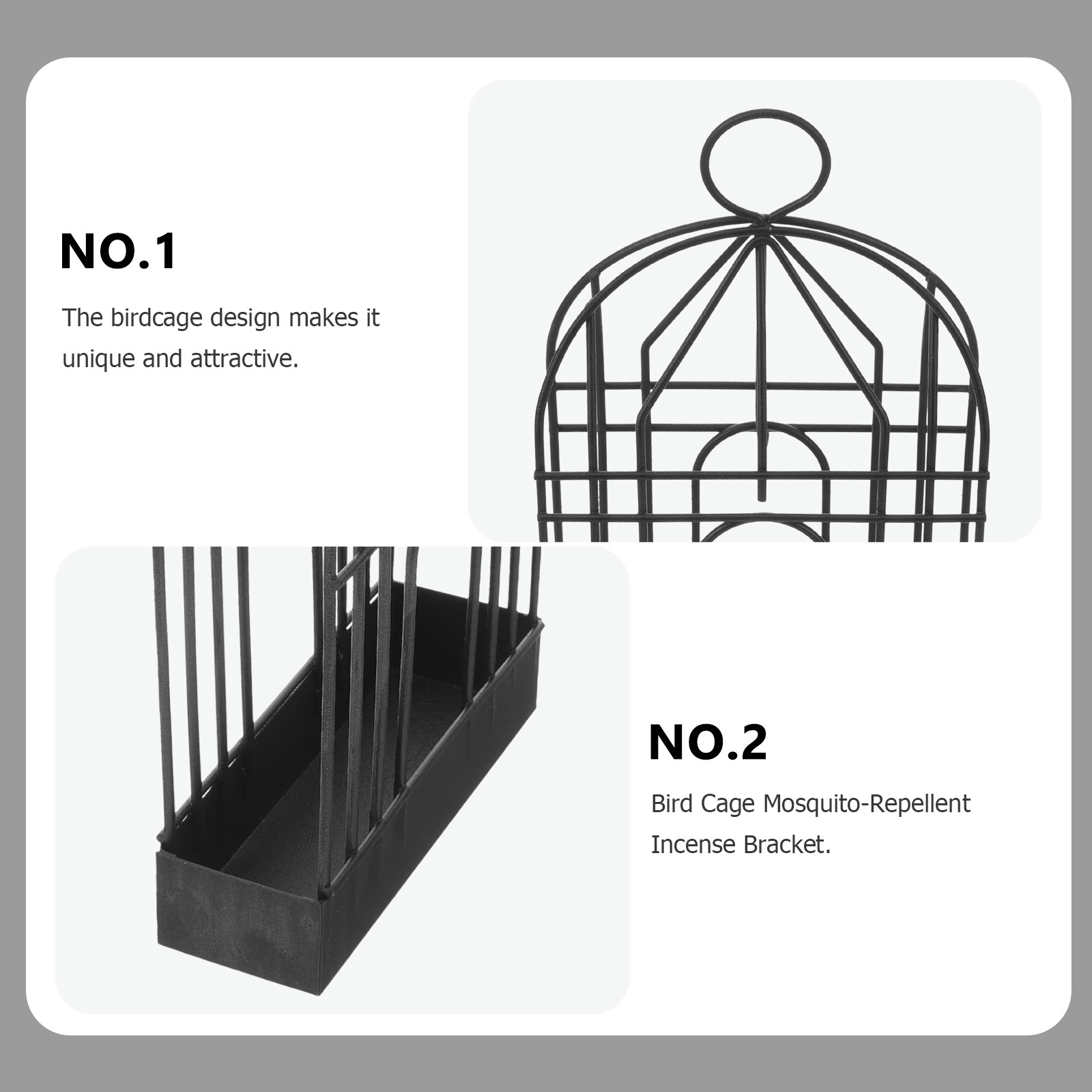 Black Retro Iron Birdcage Brac - Incense Holder review and price