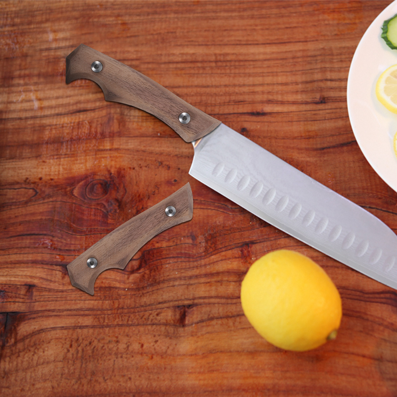 Premium Beech Wood Knife Handl - Japanese Knife review and price