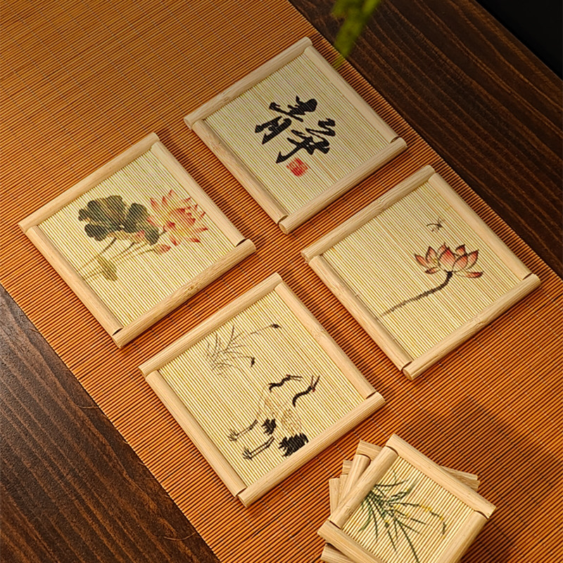 Set of 5 Natural Bamboo Tea Cu - Japanese Tea review and price