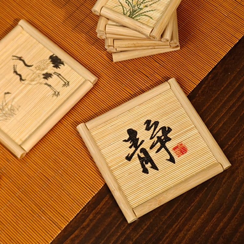 Set of 5 Natural Bamboo Tea Cu - Japanese Tea review and price