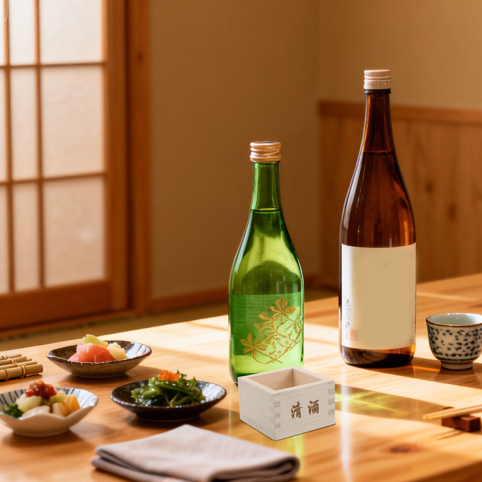 2Pcs Wooden Sake Masu Box Trad - Japanese Restaurant Lifestyle review and price